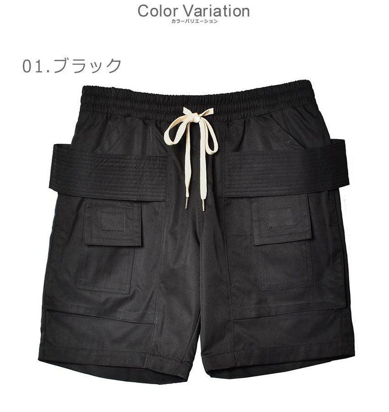 シノビショートパンツ パンツ ブラック 黒 カーキ 2カラー