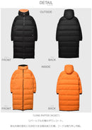 ロング パファー ジャケット B1382.1002 アウター 黒 ブラック オレンジ 1カラー