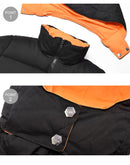 ロング パファー ジャケット B1382.1002 アウター 黒 ブラック オレンジ 1カラー