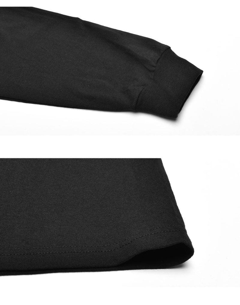 エッセンシャル ボックスロゴ ロングスリーブ Tシャツ TS01665 長袖Tシャツ ブラック 黒 ホワイト 白 2カラー