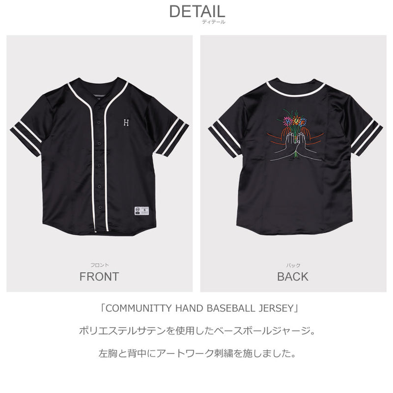 COMMUNITTY HAND BASEBALL JERSEY KN00432 トップス 2カラー