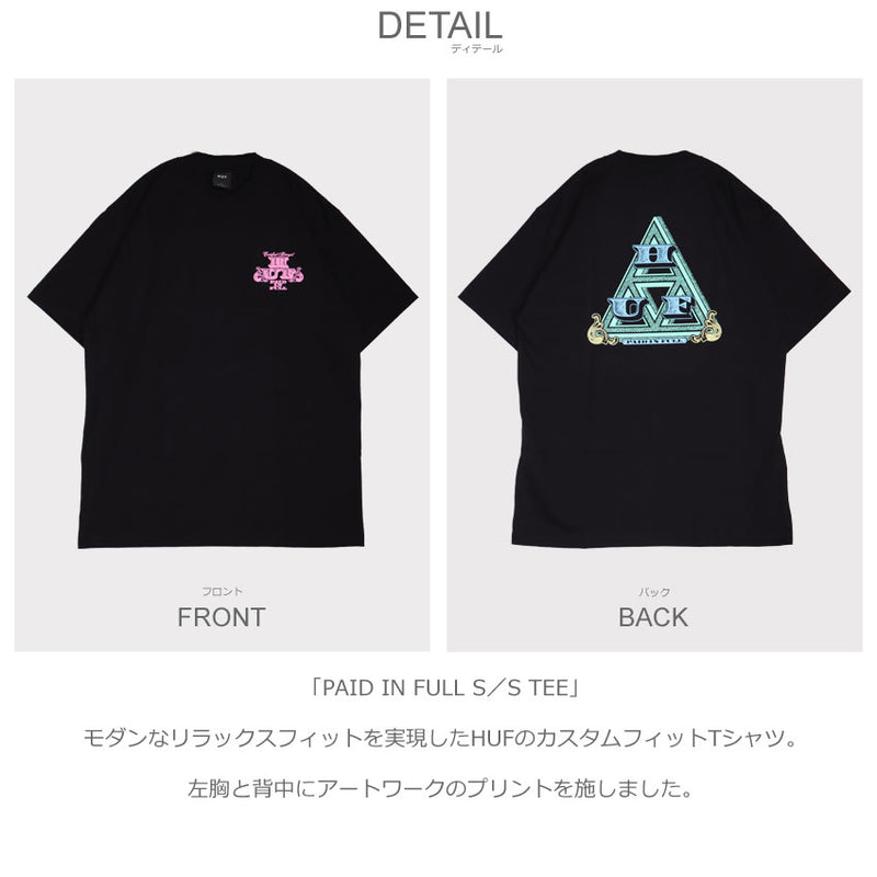 PAID IN FULL S／S TEE TS01939 半袖Tシャツ 2カラー
