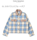 BOWERY W L/S FLANNEL 01209 カジュアルシャツ ネイビー 紺 ベージュ ブルー 青 オレンジ 2カラー