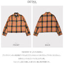 BOWERY W L/S FLANNEL 01209 カジュアルシャツ ネイビー 紺 ベージュ ブルー 青 オレンジ 2カラー