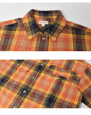 BOWERY W L/S FLANNEL 01209 カジュアルシャツ ネイビー 紺 ベージュ ブルー 青 オレンジ 2カラー