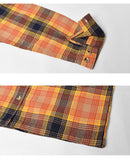 BOWERY W L/S FLANNEL 01209 カジュアルシャツ ネイビー 紺 ベージュ ブルー 青 オレンジ 2カラー