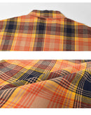 BOWERY W L/S FLANNEL 01209 カジュアルシャツ ネイビー 紺 ベージュ ブルー 青 オレンジ 2カラー