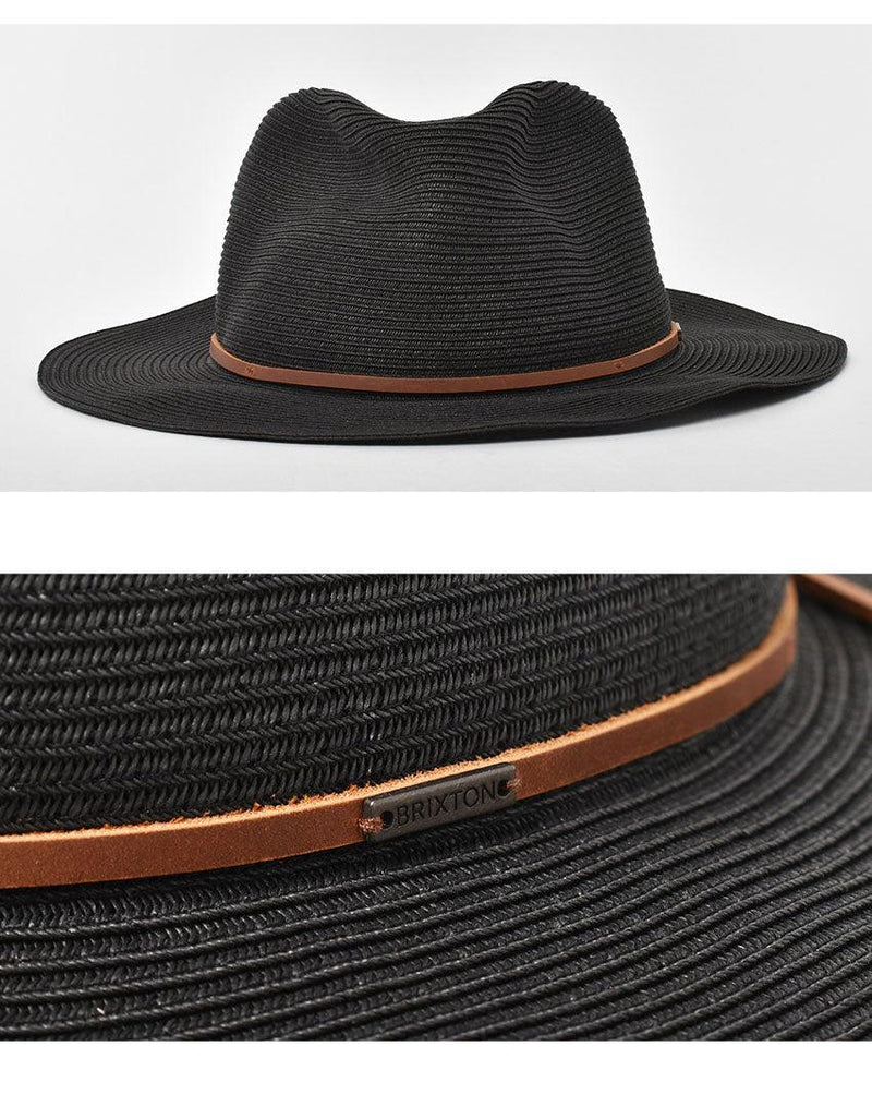 WESLEY STRAW PACKBLE FEDORA 10823 帽子 ブラック 黒 1カラー