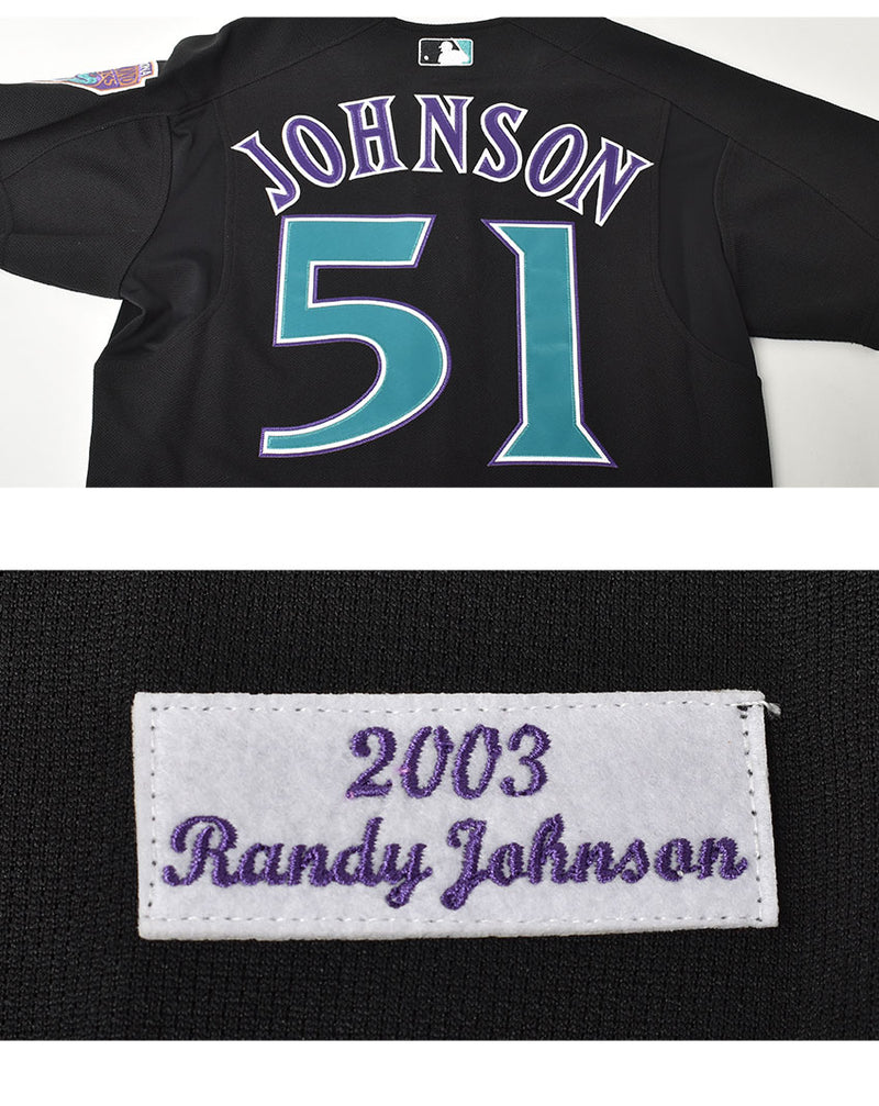 オーセンティック ランディ・ジョンソン アリゾナ・ダイヤモンドバックス 2003 ジャージ ABBF3333-ADI03RJOBLCK ゲームシャツ 1カラー