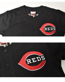 MLB AUTHENTIC KEN GRIFFEY JR CINCINNATI REDS 2000 BUTTON FRONT JERSEY ABBF3116-CRE00KGJBLCK ユニフォーム ブラック 黒 レッド 赤 1カラー