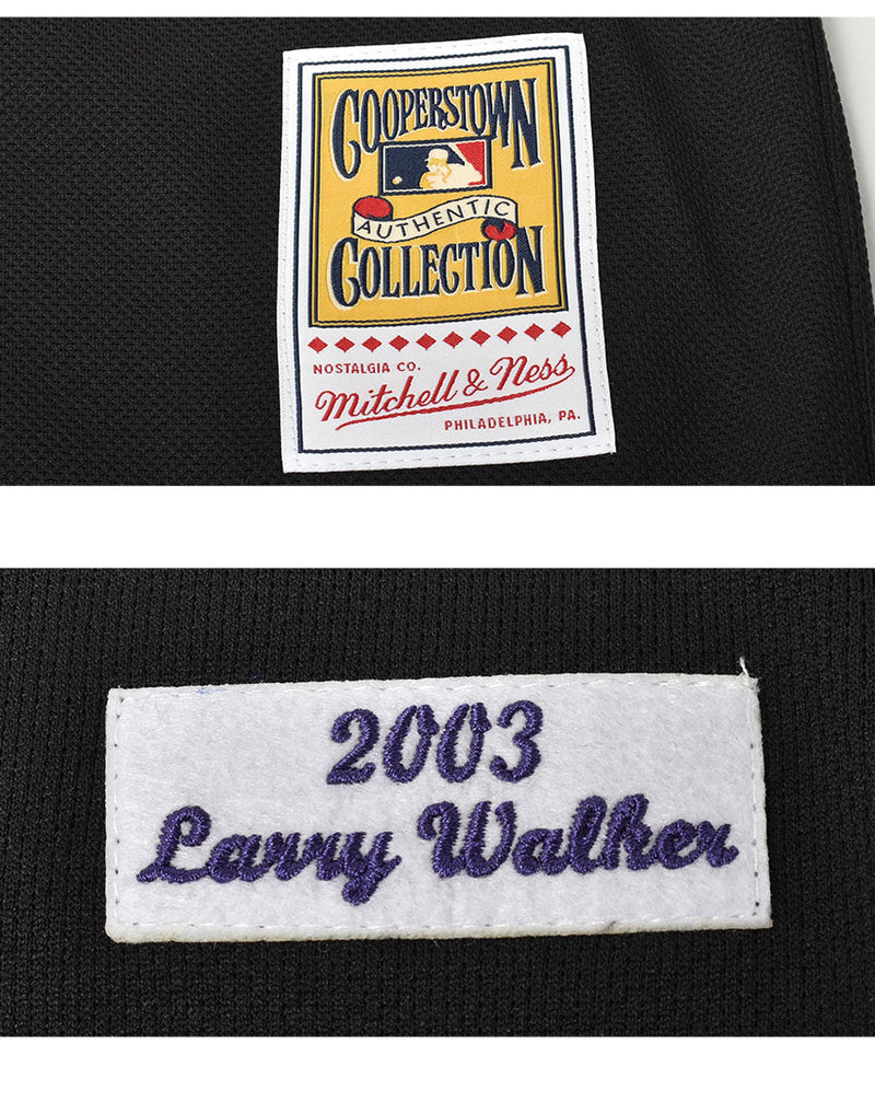 オーセンティック ラリー・ウォーカー コロラド・ロッキーズ 2003 ジャージ ABBF3118-CRO03LWLBLCK ゲームシャツ 1カラー