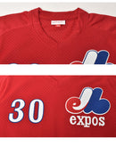 オーセンティック ティム・レインズ モントリオール・エクスポズ 1989 プルオーバー ジャージ ABPJ3056-MEX89TRASCAR ゲームシャツ 1カラー