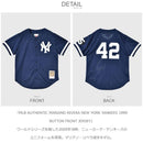 MLB AUTHENTIC MARIANO RIVERA NEW YORK YANKEES 1999 BUTTON FRONT JERSEY ABBF3110-NYY99MRINAVY ユニフォーム ネイビー 紺 ホワイト 白 1カラー