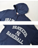 ニューヨーク・ヤンキース ショートスリーブ プルオーバー フーディー FPHD3398-NYYYYPPPNAVY ショートスリーブ プルオーバーパーカー