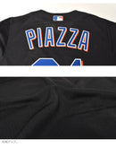 MLB AUTHENTIC MIKE PIAZZA NEW YORK METS 2000 BUTTON FRONT JERSEY ABBF3092-NYM00MPIBLCK ユニフォーム ブラック 黒 ブルー 青 1カラー