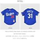 MLB AUTHENTIC MIKE PIAZZA LOS ANGELES DODGERS 1997 BUTTON FRONT JERSEY ABBF3103-LAD97MPIROYA ユニフォーム ブルー 青 レッド 赤 1カラー