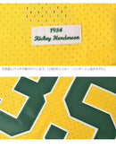 MLB AUTHENTIC RICKEY HENDERSON OAKLAND ATHLETICS 1984 JERSEY ABPJ3008-OAT84RHEYELL ユニフォーム グリーン イエロー 1カラー