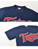 オーセンティック デビッド・オルティーズ ミネソタ・ツインズ 2002 BP プルオーバー ジャージ ABPJAC20027-MTWNAVY02DOR ユニフォーム 1カラー