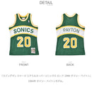 スイングマン ジャージ シアトルスーパーソニックス ロード 1994 ゲイリー ペイトン SMJYGS18044-SSUKYGN194GPA ユニフォーム ホワイト 白 グリーン 緑 イエロー 1カラー