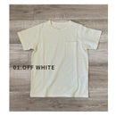 半袖ポケットTシャツ 0024K Tシャツ ホワイト 白 グリーン レッド ブラウン 5カラー