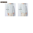 ボーダーカットソー 0027 カットソー ピンクベージュ カーキ ブルーグレー 青 レンガ 4カラー