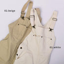 オーバーオール OIC-0037 ボトムス ホワイト 白 ベージュ 2カラー
