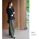 レーシーブラウス OIC-0045 長袖シャツ ホワイト 白 ブラック 黒 2カラー