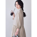 ギャザー切替ワンピース OIC-0046 シャツワンピース 3カラー
