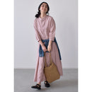 ギャザー切替ワンピース OIC-0046 シャツワンピース 3カラー