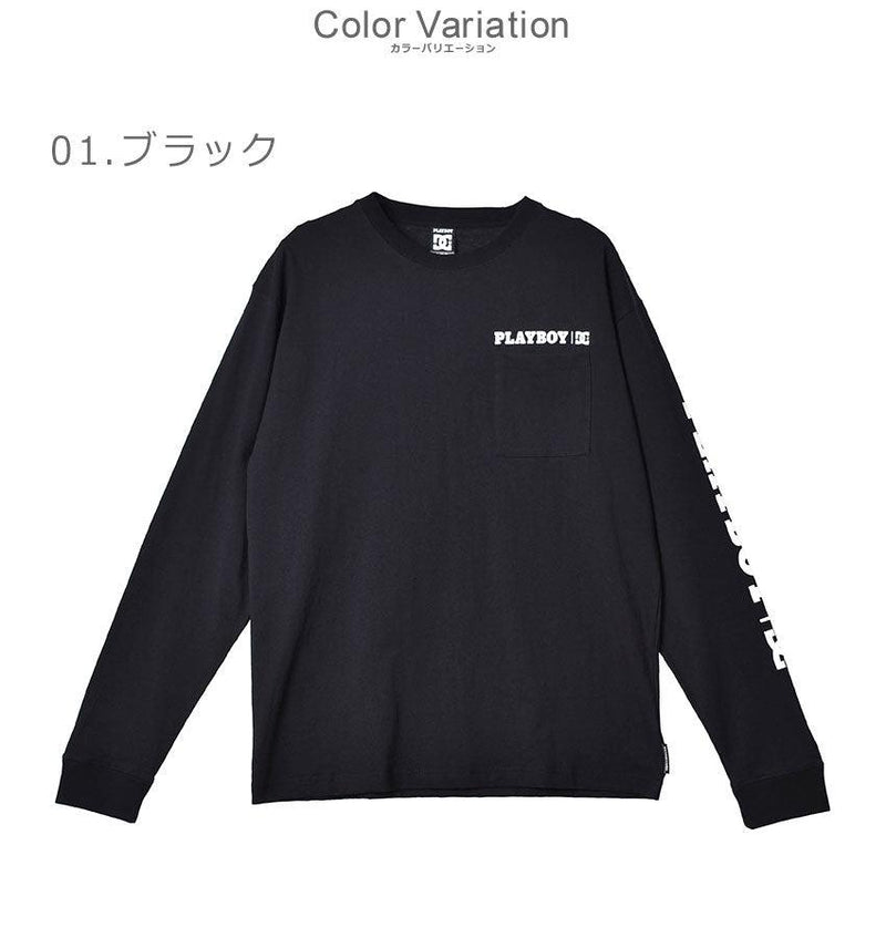 PB GRAPHIC LS DLT216010 長袖Tシャツ ブラック 黒 ホワイト 白 2カラー