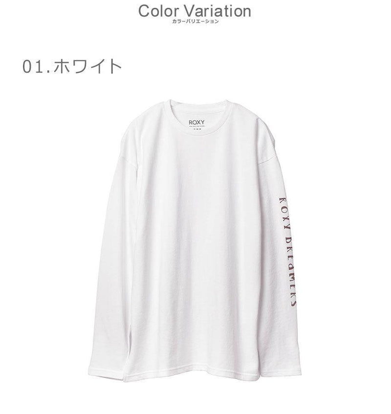 SUNSET DREAMERS L/S ルーズフィット 長袖Tシャツ RLT221092 長袖Tシャツ ブラック ホワイト イエロー ダイダイ 4カラー