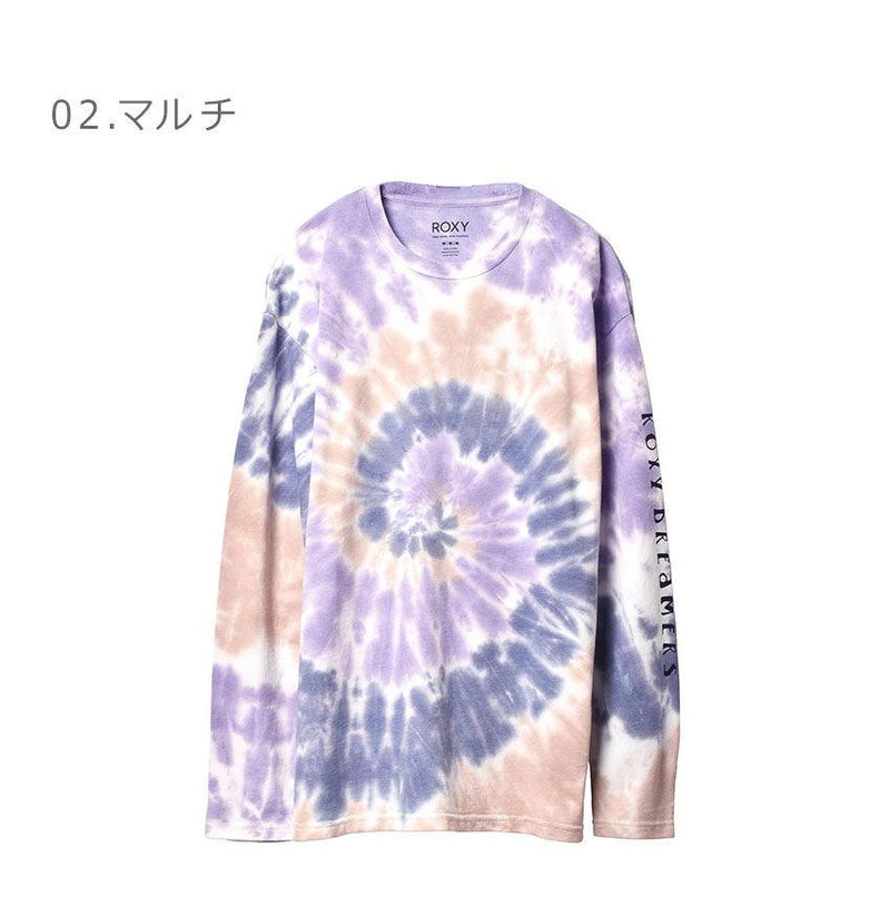 SUNSET DREAMERS L/S ルーズフィット 長袖Tシャツ RLT221092 長袖Tシャツ ブラック ホワイト イエロー ダイダイ 4カラー