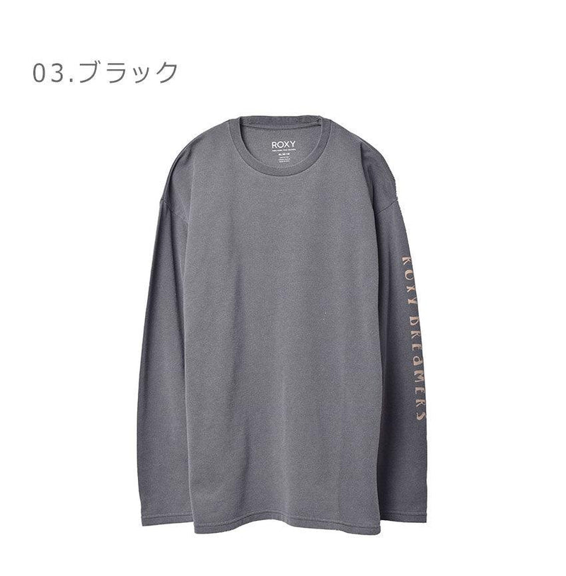 SUNSET DREAMERS L/S ルーズフィット 長袖Tシャツ RLT221092 長袖Tシャツ ブラック ホワイト イエロー ダイダイ 4カラー