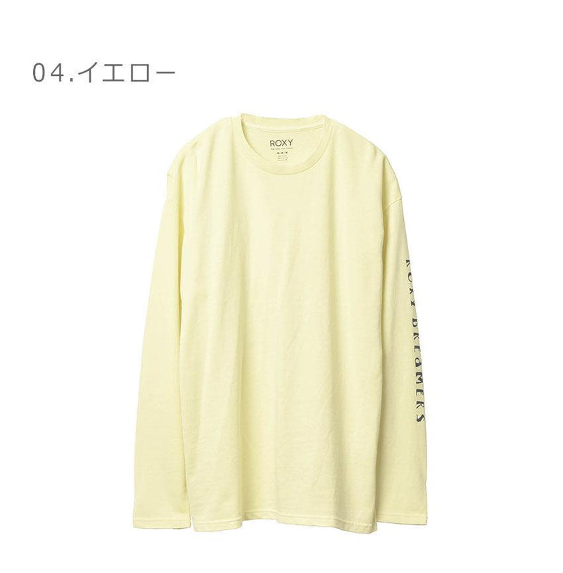 SUNSET DREAMERS L/S ルーズフィット 長袖Tシャツ RLT221092 長袖Tシャツ ブラック ホワイト イエロー ダイダイ 4カラー