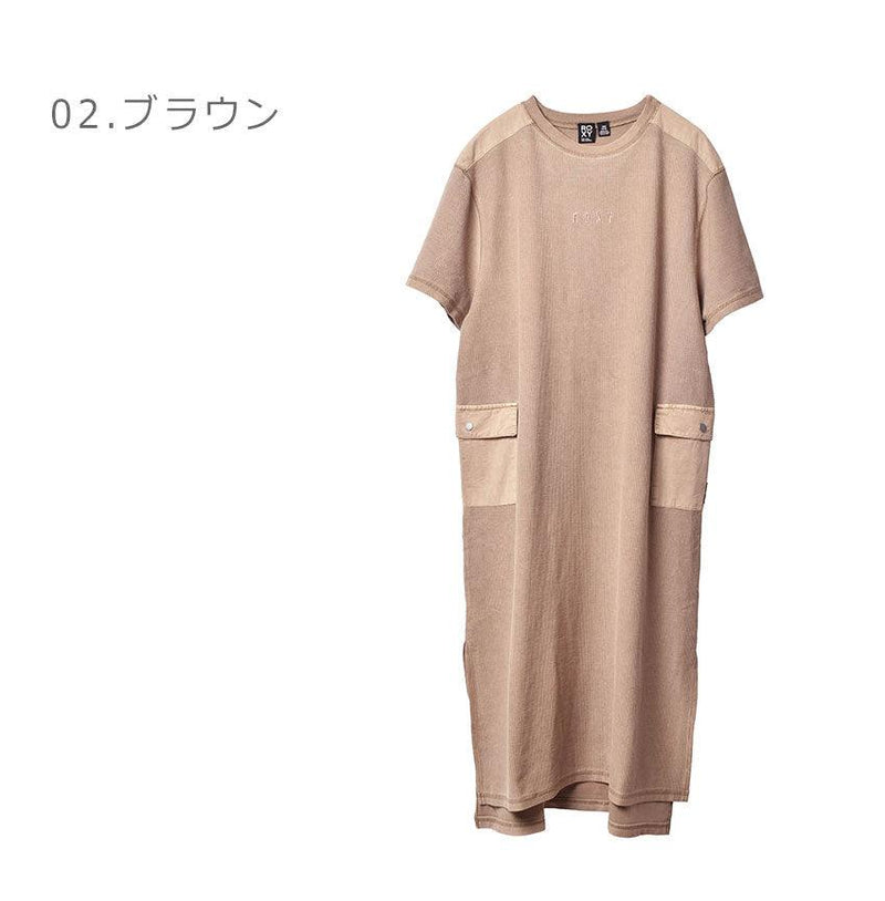 UVカット スリット ワンピース PATHWAY DRESS RDR221816 ワンピース ブラック 黒 ブラウン カーキ 3カラー