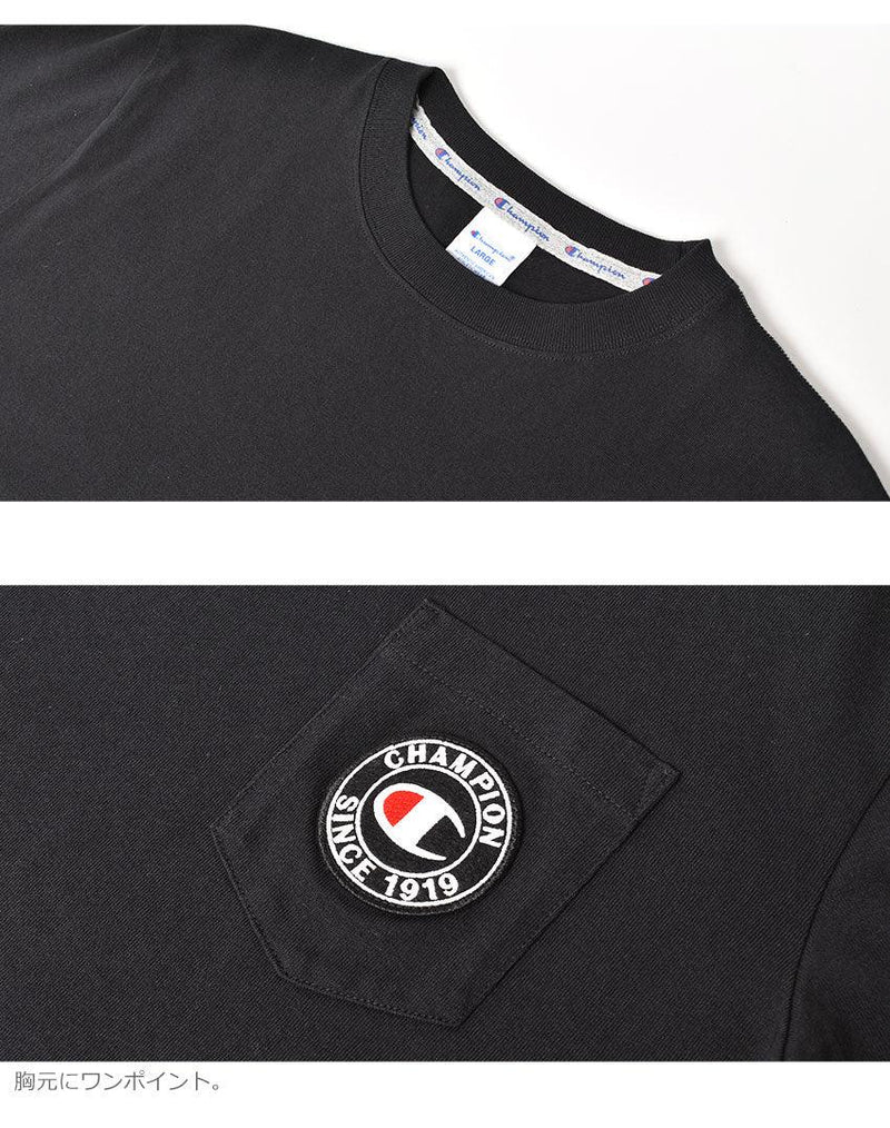 ショートスリーブTシャツ アクションスタイル C3-T319 半袖Tシャツ ブラック 黒 ホワイト 白 4カラー