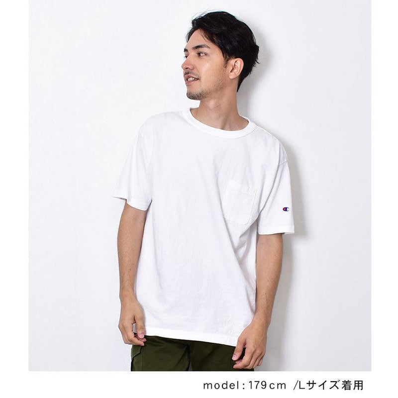 T1011 ショートスリーブポケットTシャツ C5-B303 半袖Tシャツ ブラック 黒 ホワイト 白 グレー ネイビー 紺 4カラー