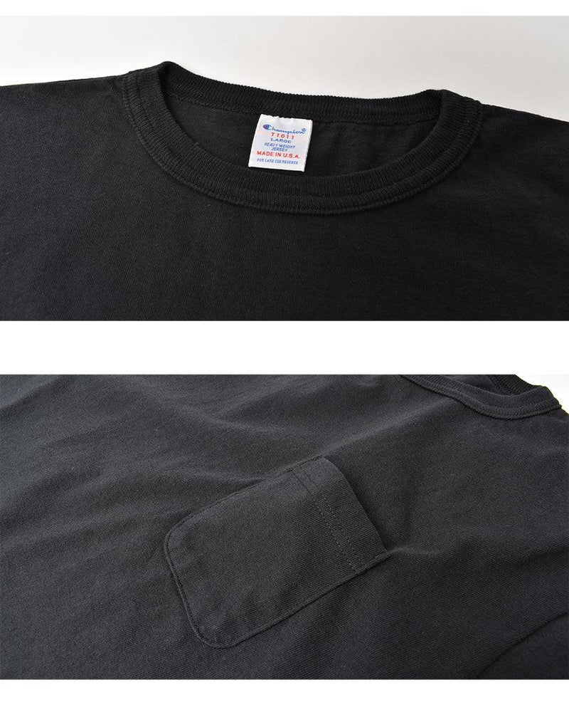 T1011 ショートスリーブポケットTシャツ C5-B303 半袖Tシャツ ブラック 黒 ホワイト 白 グレー ネイビー 紺 4カラー