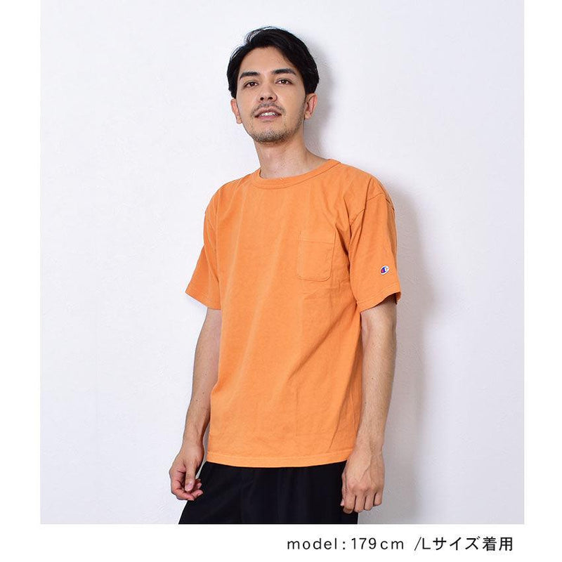 T1011 ポケットTシャツ C5-V305 半袖Tシャツ オレンジ パープル 5カラー