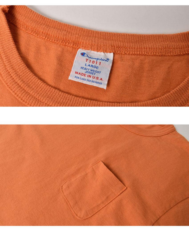 T1011 ポケットTシャツ C5-V305 半袖Tシャツ オレンジ パープル 5カラー
