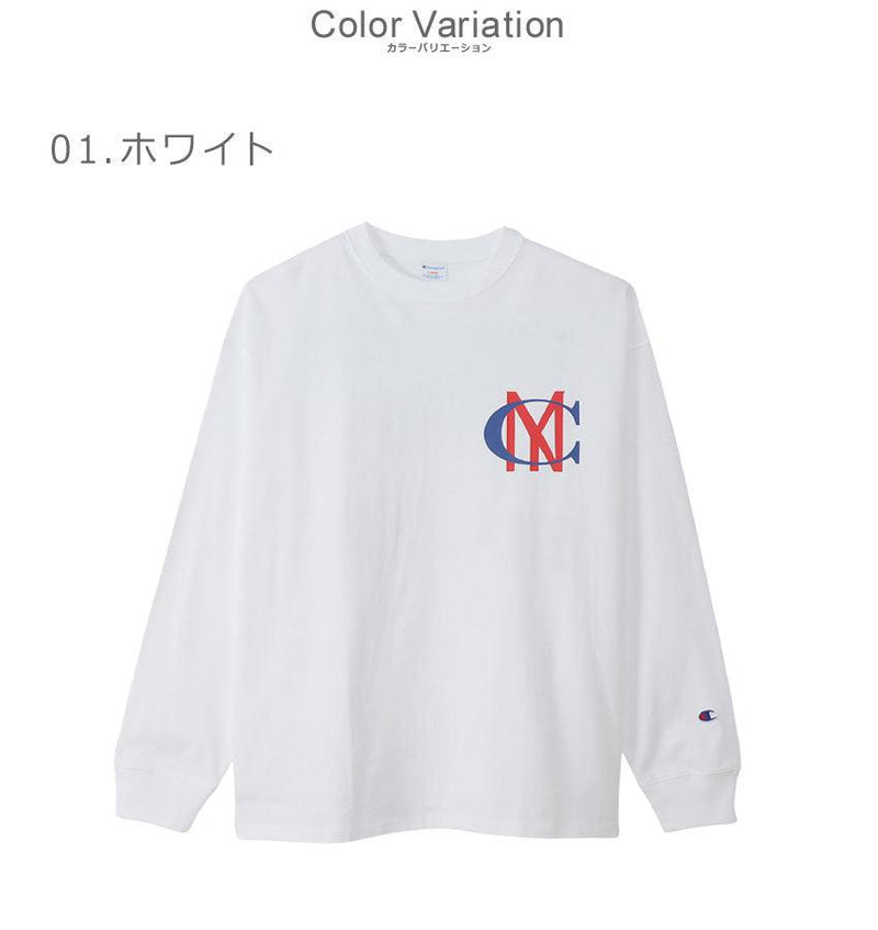 ロングスリーブTシャツ C3-W416 長袖Tシャツ ホワイト 白 グレー ブラック 黒 ネイビー 紺 4カラー