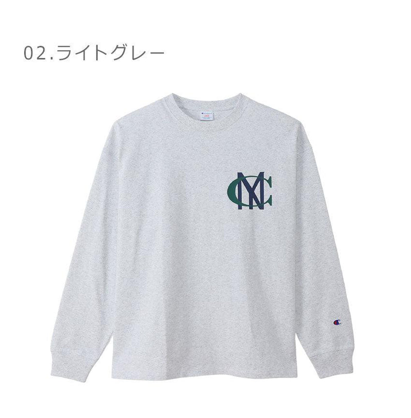 ロングスリーブTシャツ C3-W416 長袖Tシャツ ホワイト 白 グレー ブラック 黒 ネイビー 紺 4カラー