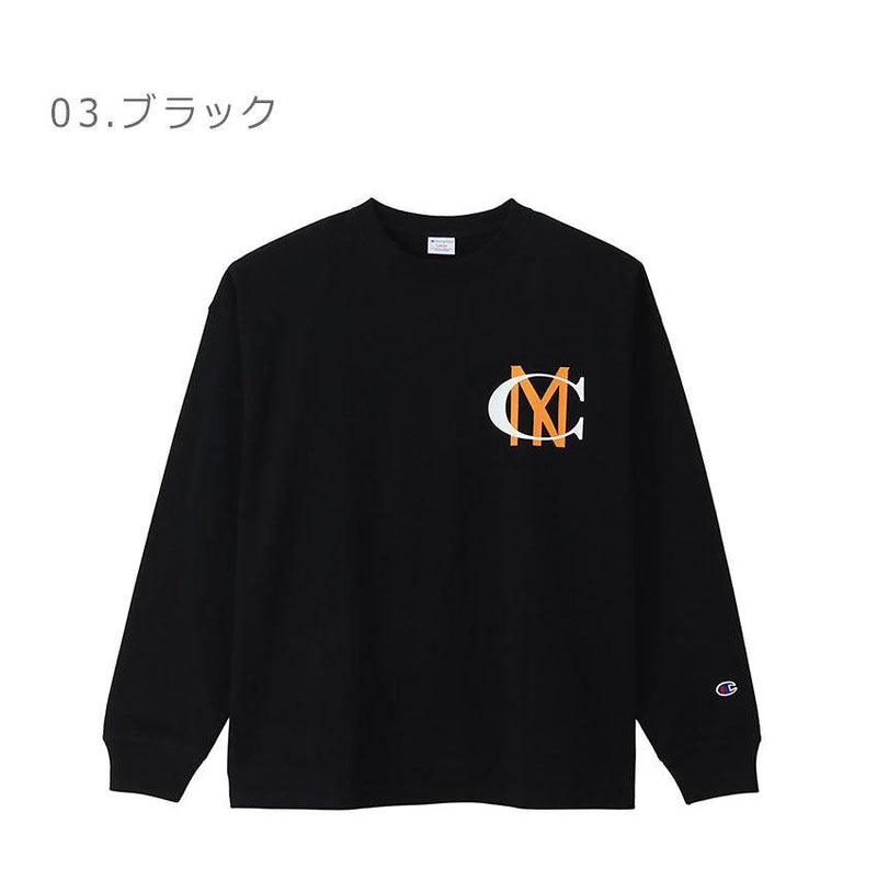ロングスリーブTシャツ C3-W416 長袖Tシャツ ホワイト 白 グレー ブラック 黒 ネイビー 紺 4カラー