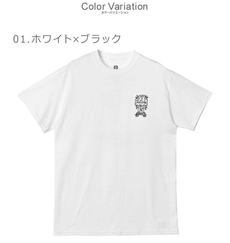 GONZ S/S TEE DT0101007 半袖Tシャツ ブラック 黒 ホワイト 白 4カラー
