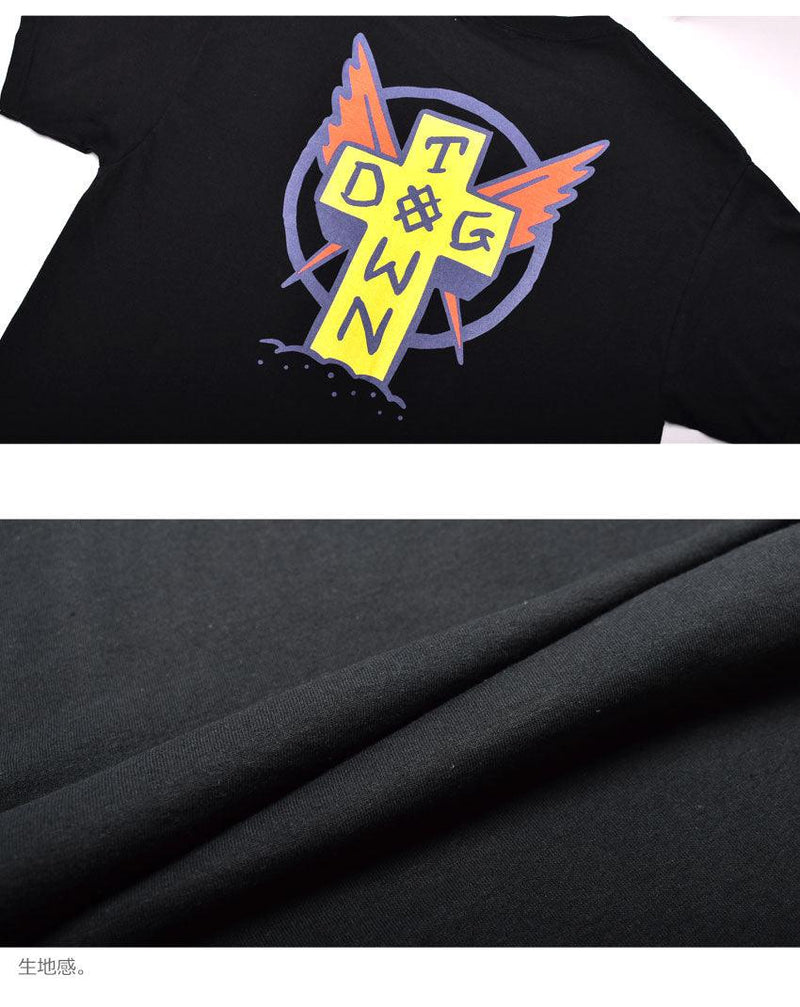 SCRATCH CROSS S/S TEE DT0101032 半袖Tシャツ ブラック 黒 ホワイト 白 4カラー