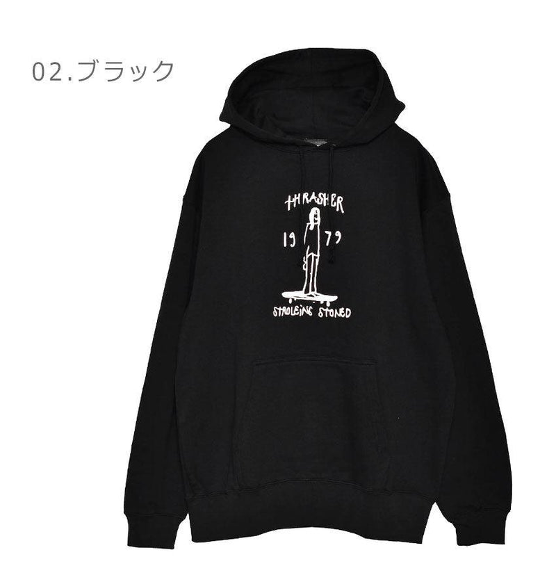 GONZ STROLEING HOODIE TH95166VPL パーカー ブラック 黒 ピンク 2カラー