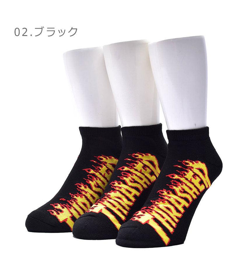 SOCKS-12 TH-SX201 靴下 ブラック 黒 ホワイト 白 レッド 赤 2カラー