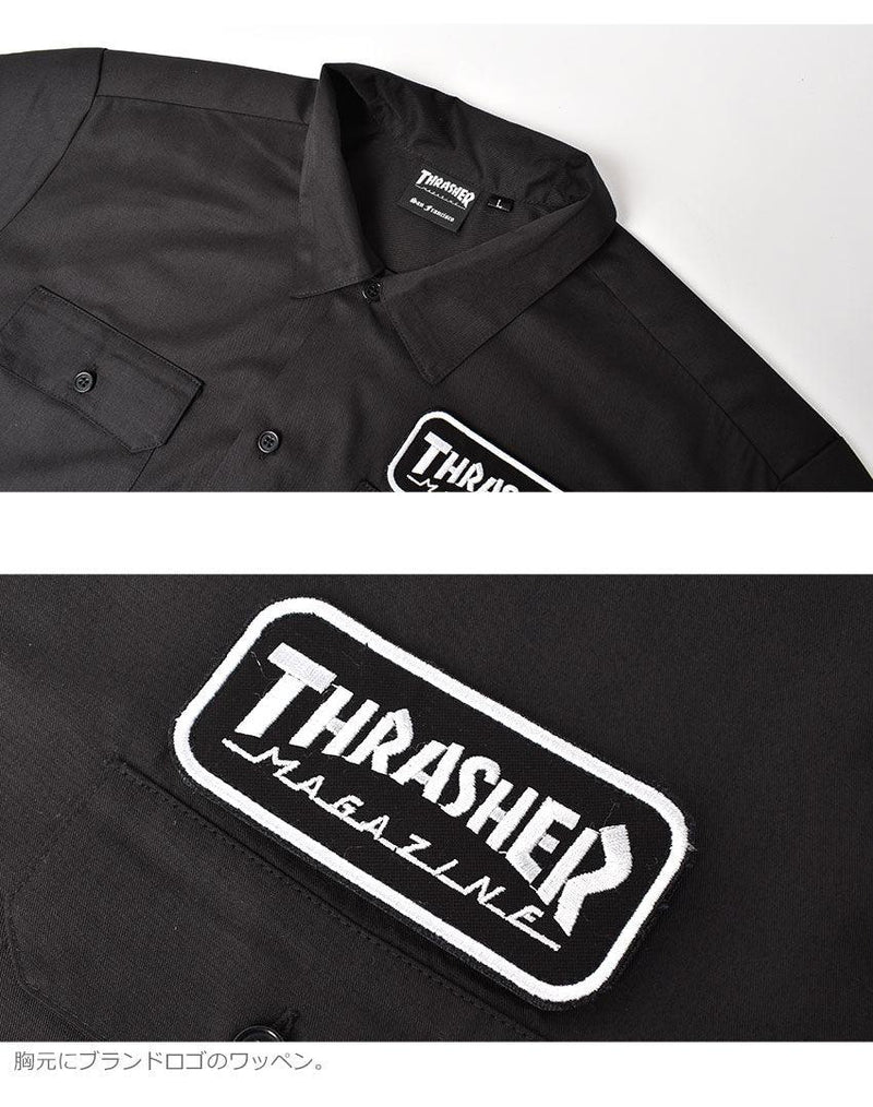 MAG S/S WORK SHIRT TH5198 半袖シャツ ブラック 黒 ベージュ 3カラー