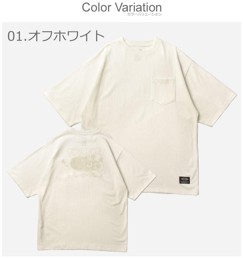 WEIGHT WIDE POCKET TEE TH91151BR 半袖Tシャツ グレー ホワイト 白 2カラー