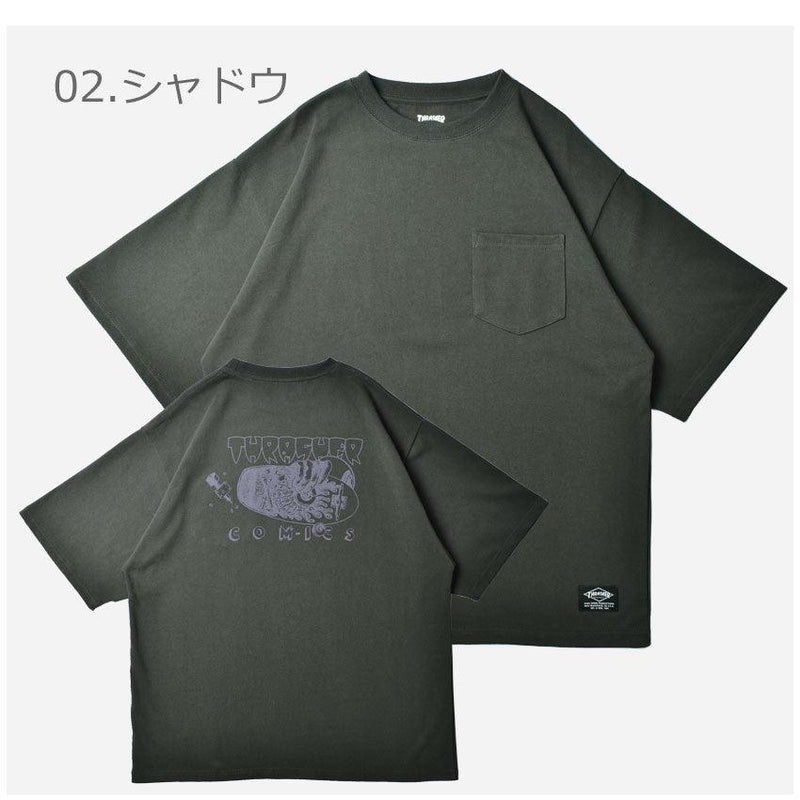WEIGHT WIDE POCKET TEE TH91151BR 半袖Tシャツ グレー ホワイト 白 2カラー